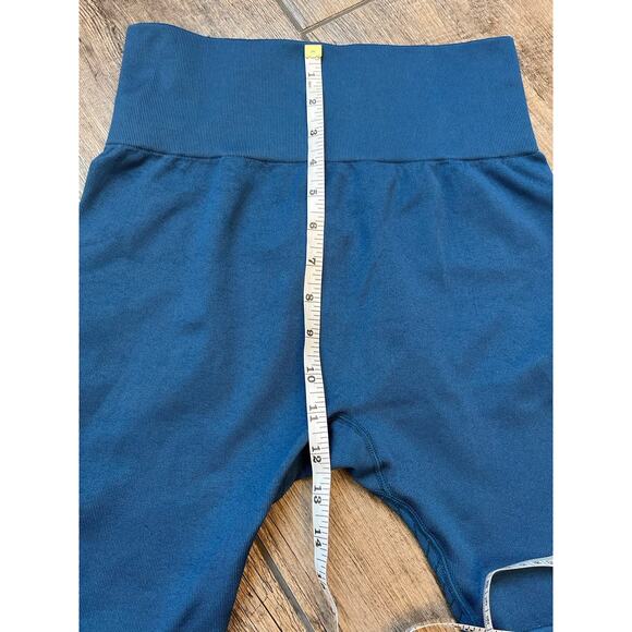 JoyLab High Rise Seamless Blue Bike Shorts 7” Women’s Size Small - Picture 7 of 7